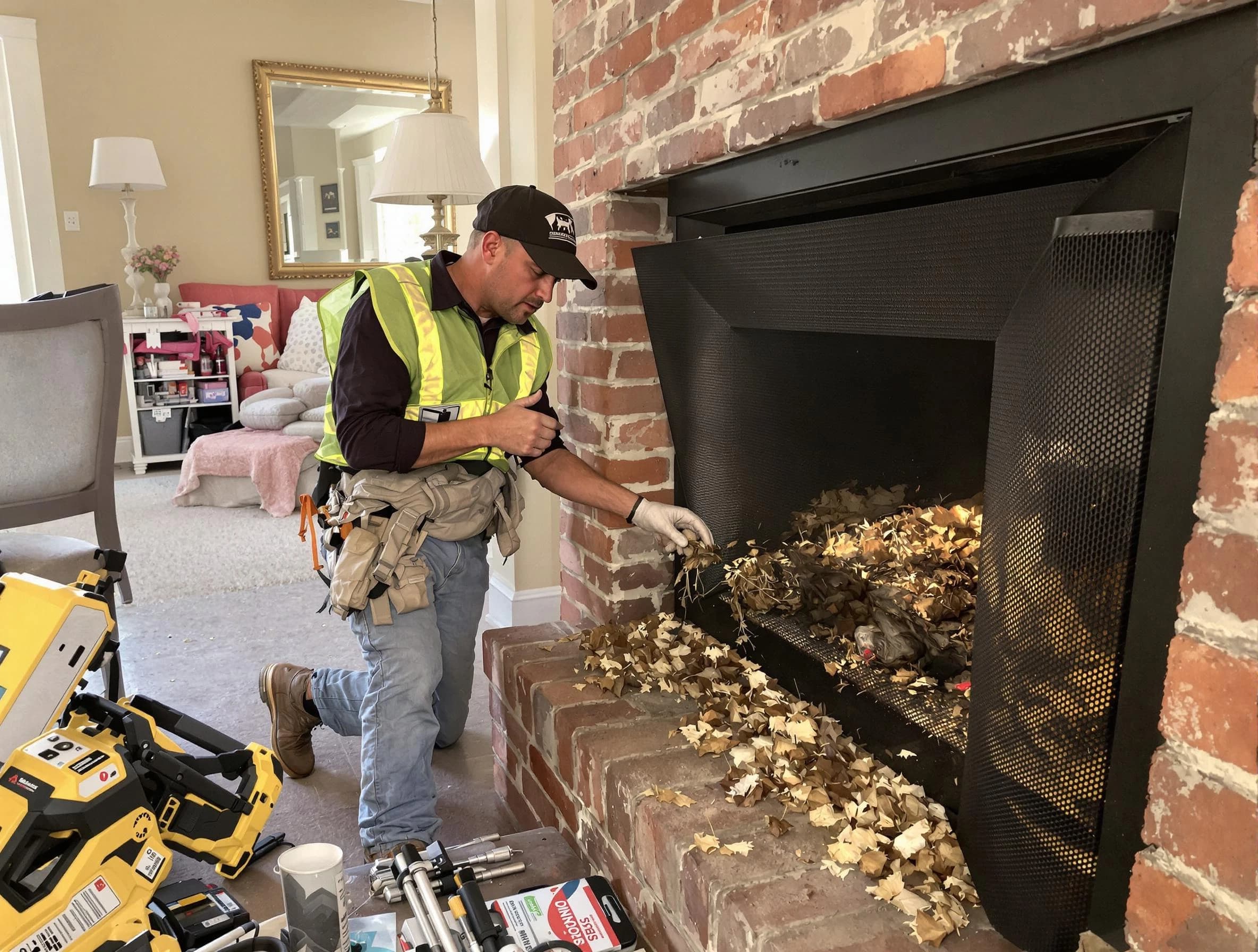 Safe screening installation by Westfield Chimney Sweep in Westfield, NJ