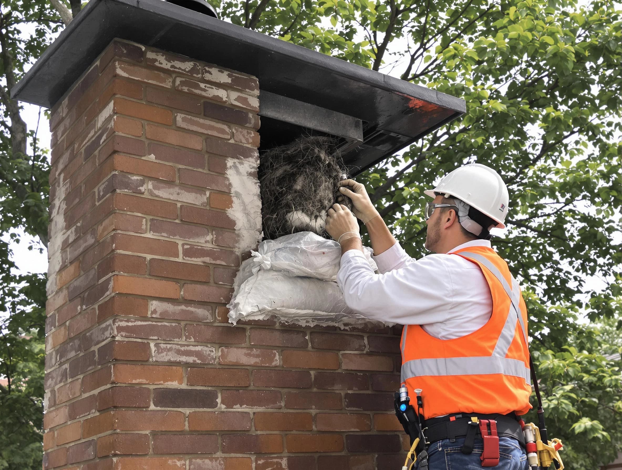 Humane removal of debris and animals by Westfield Chimney Sweep in Westfield, NJ