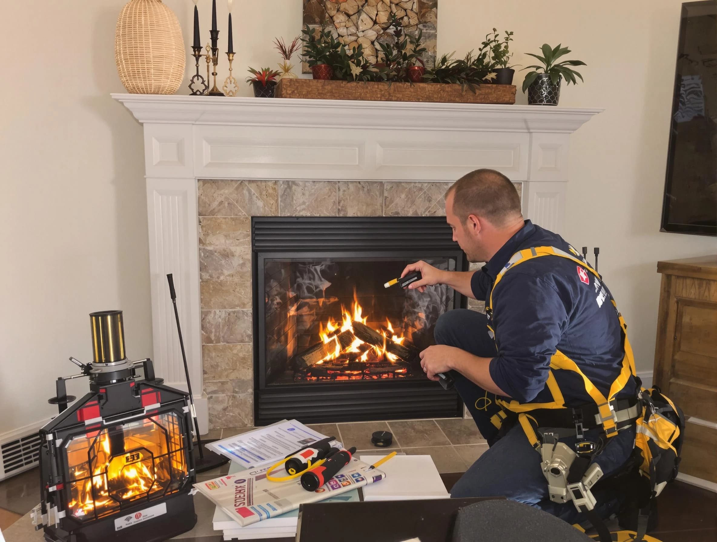 Safety-focused fireplace inspection by Westfield Chimney Sweep in Westfield, NJ