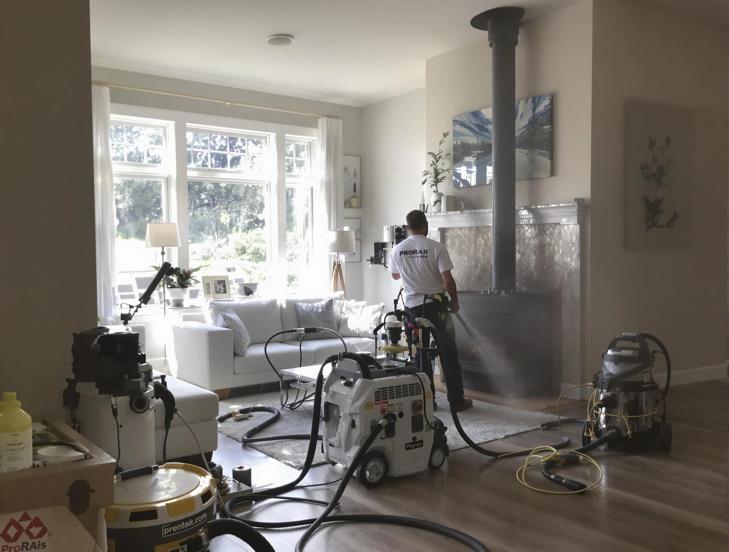 Soot removal service by Westfield Chimney Sweep for a fireplace in Westfield, NJ